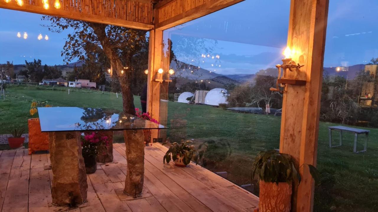 La Meca Glamping Hotel Guasca Bagian luar foto